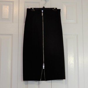 Jennifer Lopez Black Lined Pencil Skirt in size XS